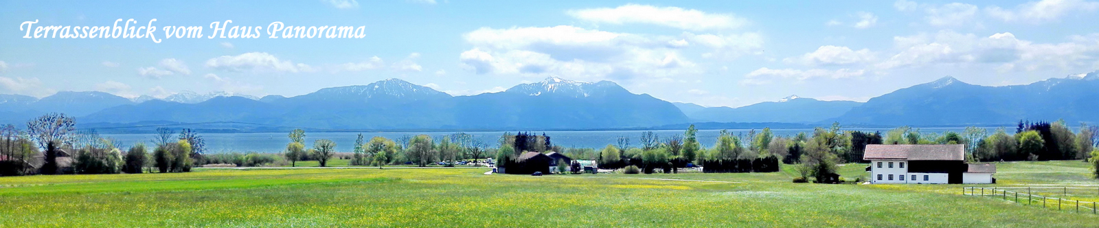 Terrassenblick Haus Panorama